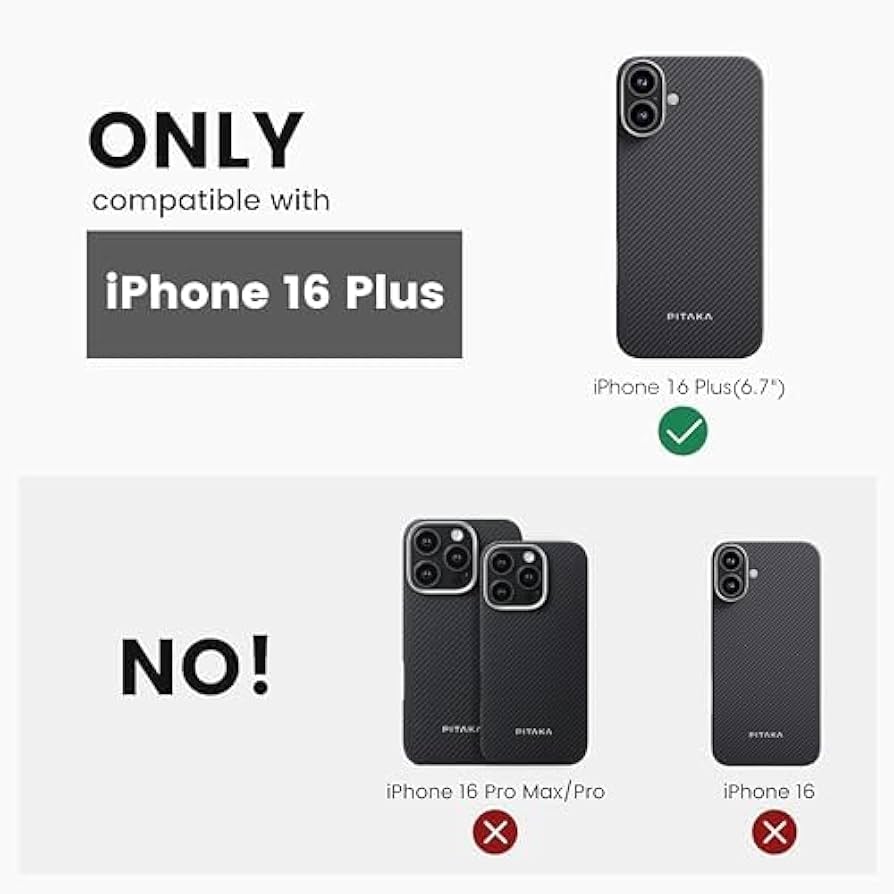 Amazon.com: pitaka for iPhone 16 Plus case, 6.7 inch